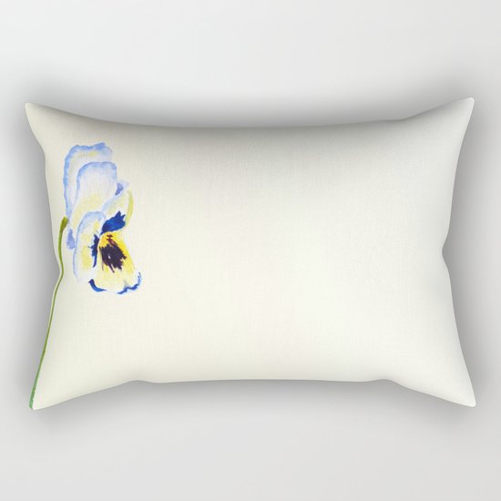 one pansy Rectangular Pillow