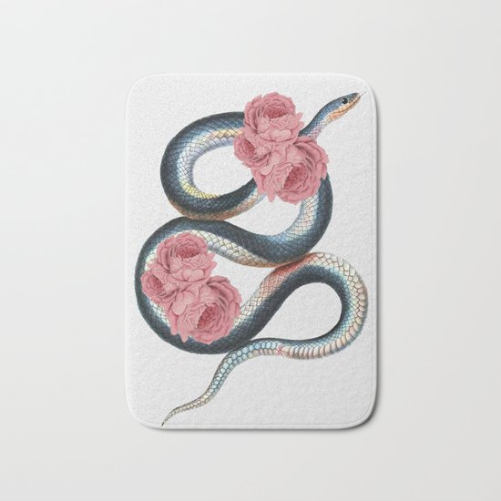 Serpent of love Bath Mat