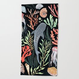 Whale shark Beach Towel