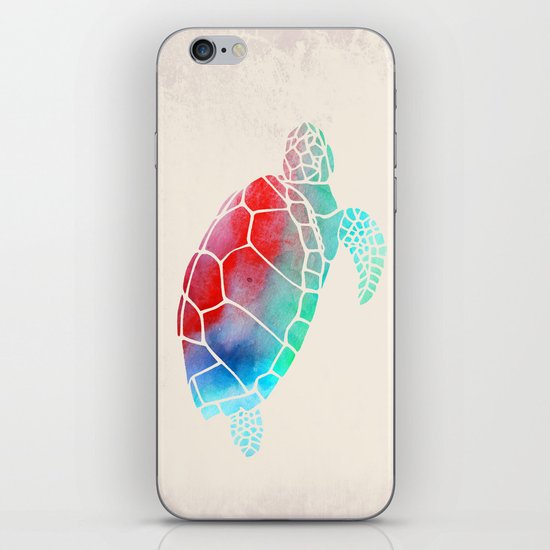 Watercolor Turtle iPhone & iPod Skin