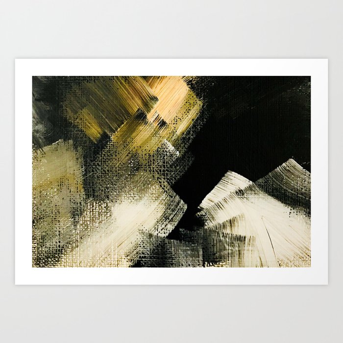 Abstract Modern Flowers Painting Fine Art Art Print By Cyracancel
