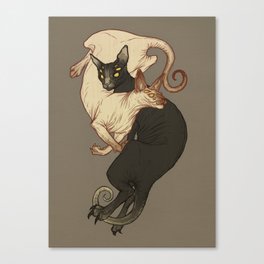 Monster Kitties Canvas Print
