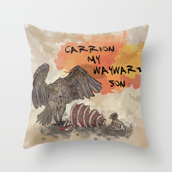 Carrion My Wayward Son Throw Pillow