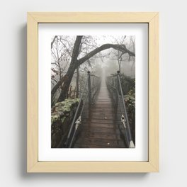 Bridge to abyss Recessed Framed Print