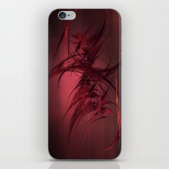 Red abstract iPhone & iPod Skin