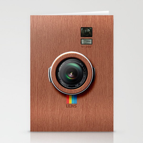 Lens W300 - Wooden Camera  Stationery Cards