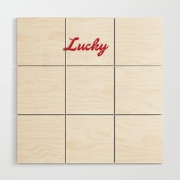 Lucky Bowling Shirt Do Not Wash Wood Wall Art