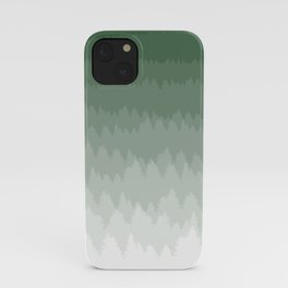 Green Ombré Forest iPhone Case
