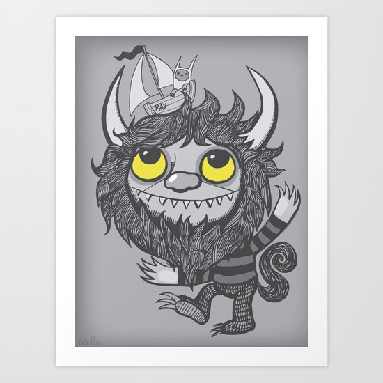 My Moishe (Grayscale) Art Print