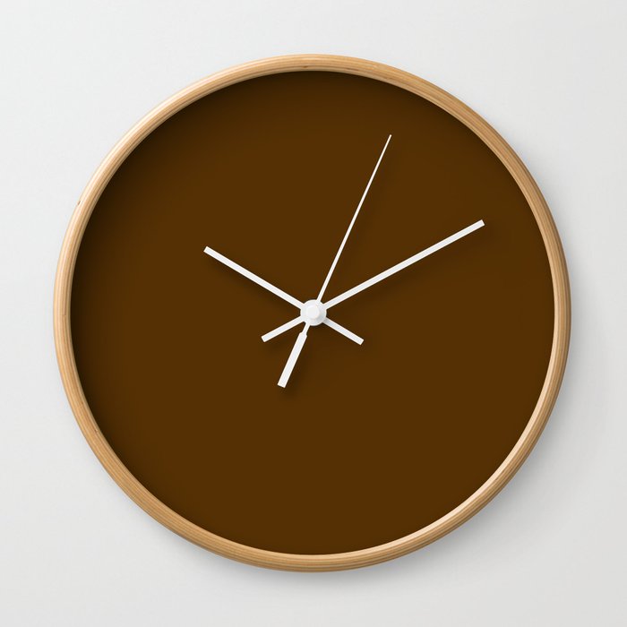 Truly Brown Wall Clock