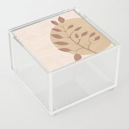 Simple Minimal Boho - Botanical Leaves 2 Acrylic Box