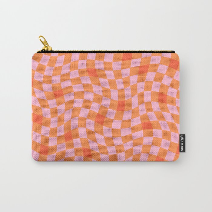 Summer marmalade love gingham checker pattern Carry-All Pouch