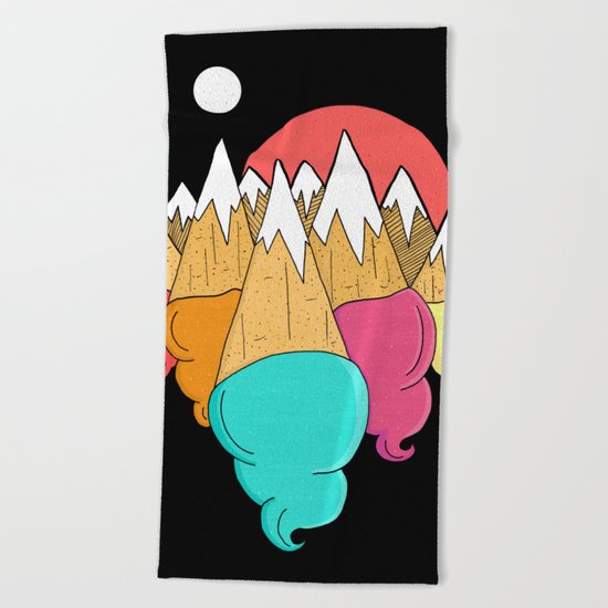 Ice-cream mounts Beach Towel