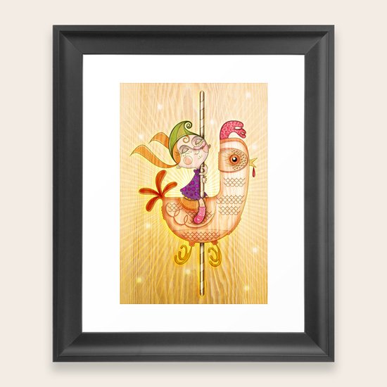 Carousel Framed Art Print