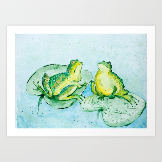 Frogs Art Print