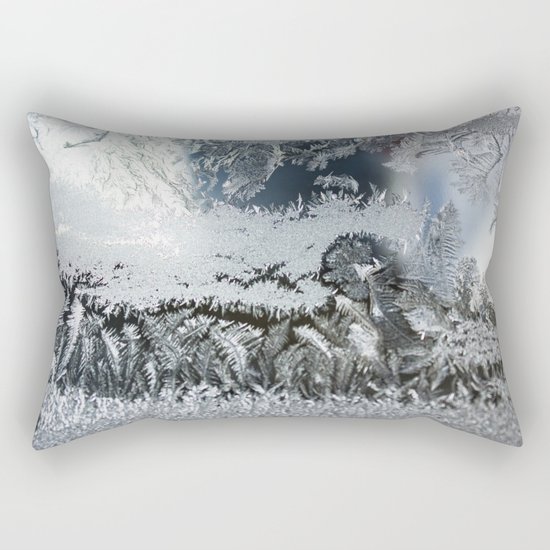 Frosty window Rectangular Pillow