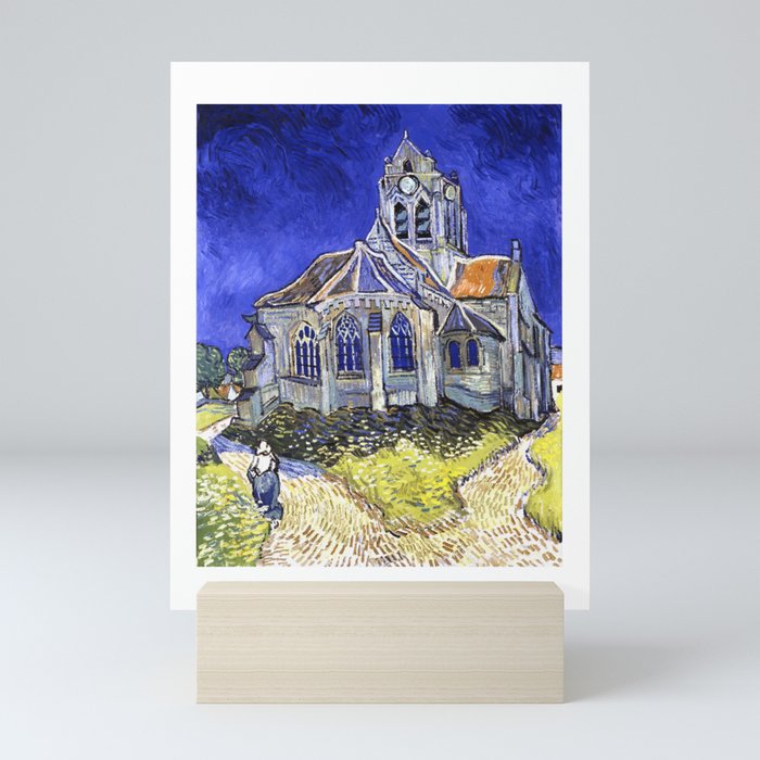 Van Gogh, The Church in Auvers-sur-Oise 1890, Artwork Reproduction, Posters, Tshirts, Prints, Bags, Mini Art Print