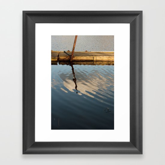Two Waters and a Cloud Framed Art Print