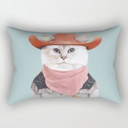 Rodeo Cat Rectangular Pillow