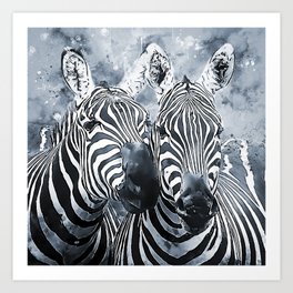 Zebra Animal Wildlife Forest Nature Discovery Fauna Art Print | Wildlife, Safari, Jungle, Animal, Nature, Forest, Zebra, Species, Adventure, Outdoors 