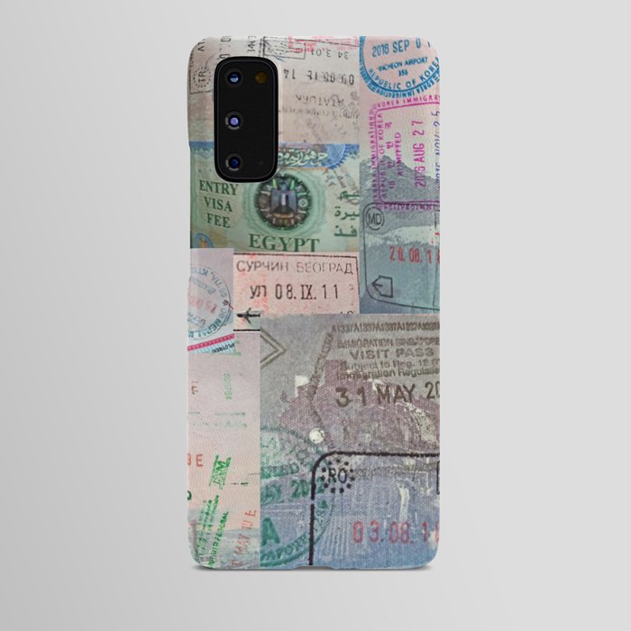 A Celebration of Passport Stamps Android Case