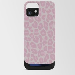 Leopard in Pink iPhone Card Case