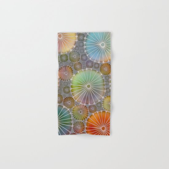 Abstract Floral Circles 4 Hand & Bath Towel