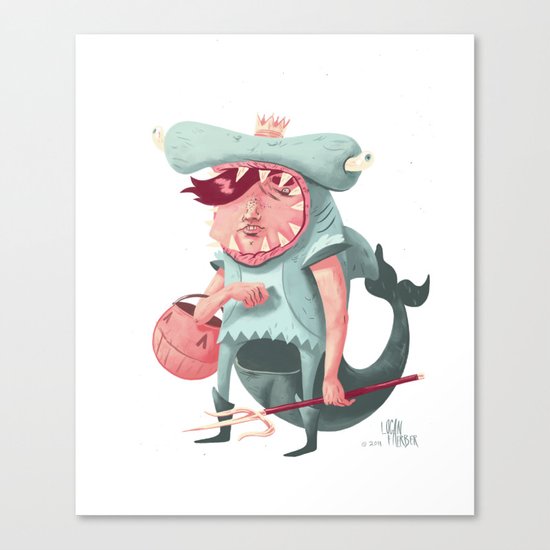 Shark Kid Canvas Print