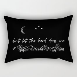 Don't Let the Hard Days Win (ACOTAR, ACOMAF) [moon] Rectangular Pillow