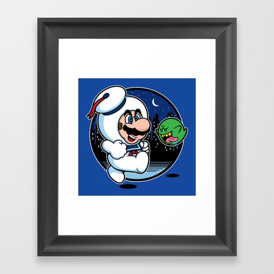 Super Marshmallow Bros. Framed Art Print