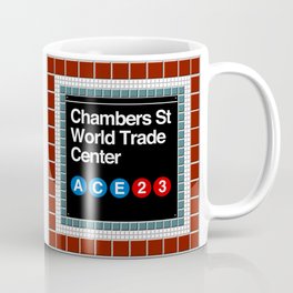 subway world trade center sign Coffee Mug