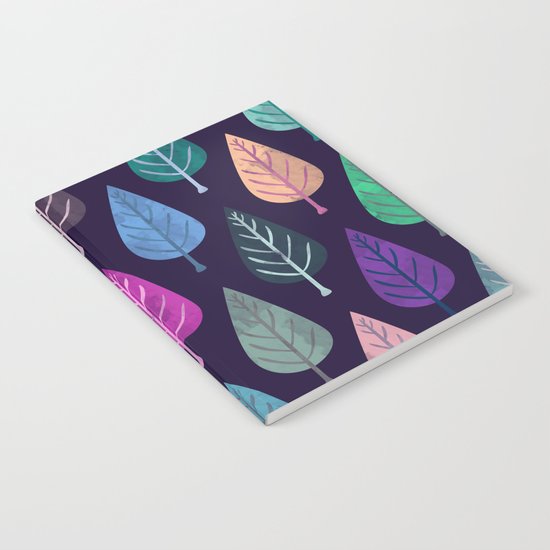Watercolor Forest Pattern IV Notebook