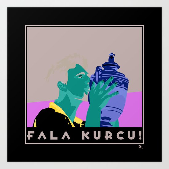 Goran Ivanisevic - Wimbledon trophy kiss Art Print