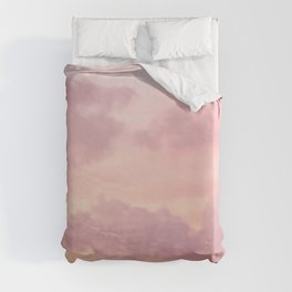Pink Clouds Duvet Cover