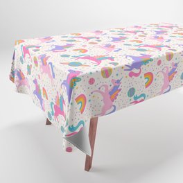 Space Unicorn - Neon Rainbow Tablecloth