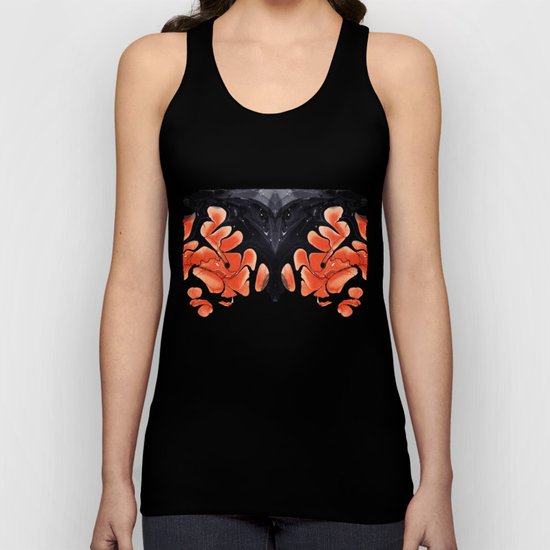 Abstract #4: The Anger Of The Crow Unisex Tank Top