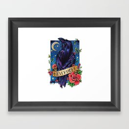 Nevermore Raven Framed Art Print