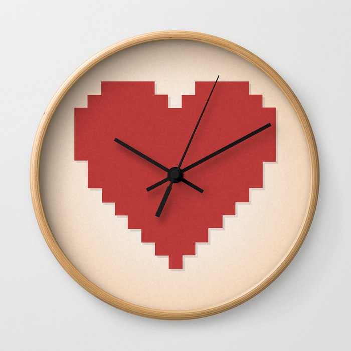8bit Love Wall Clock