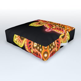 Fire of Happiness Outdoor Floor Cushion