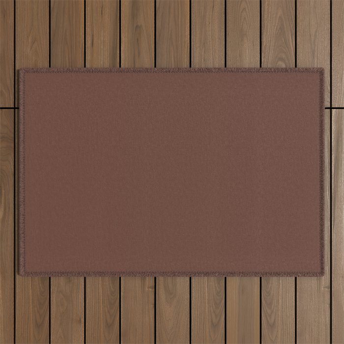 Natural Brown solid color modern abstract pattern Outdoor Rug