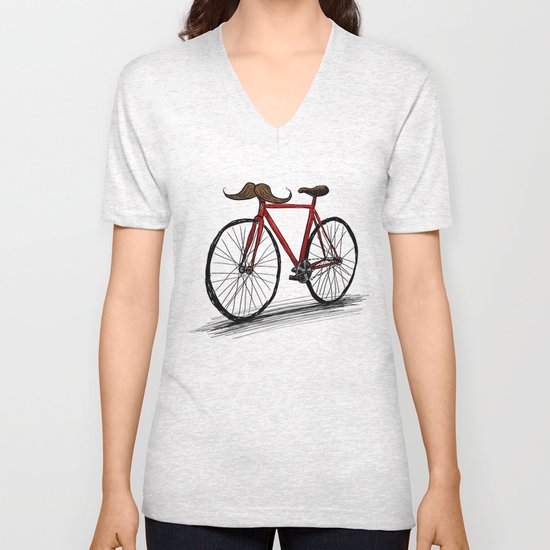 Baffi Bici Unisex V-Neck