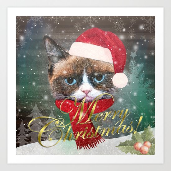 ~ Meowy Christmas ~ Art Print