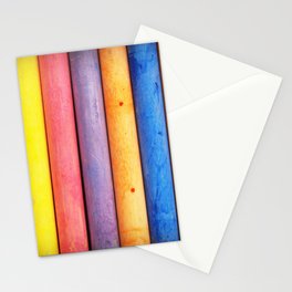 Colored Chalk Stationery Card