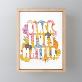 Black Lives Matter Framed Mini Art Print