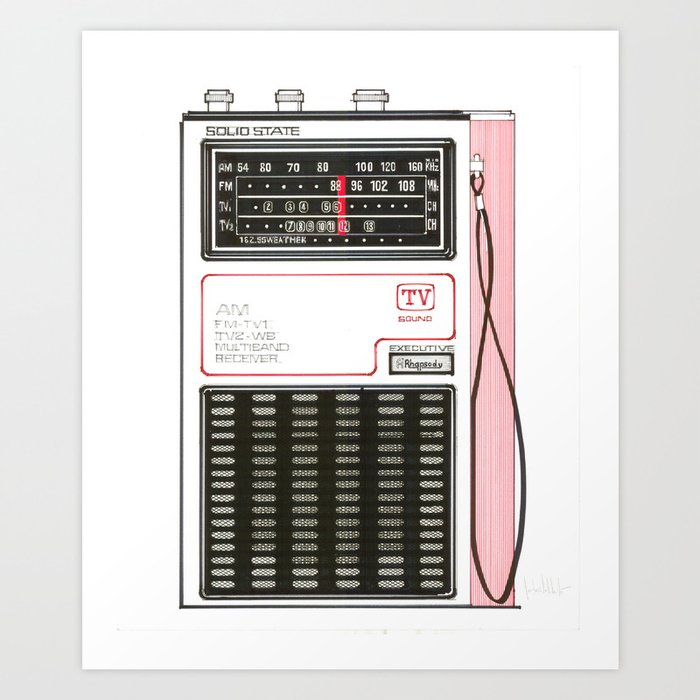 Radio 8 / transistor Solid State Art Print