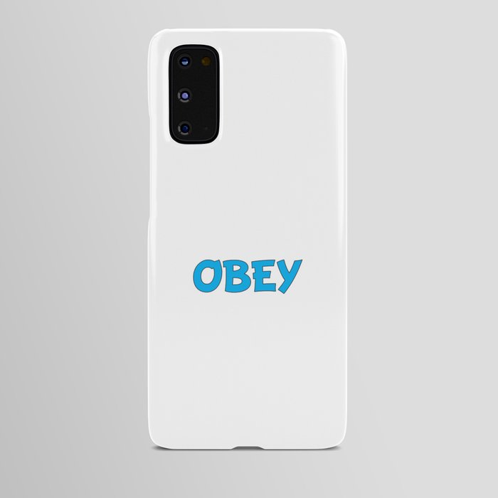 I don't want to wear this - Obey - Funny mask Android Case