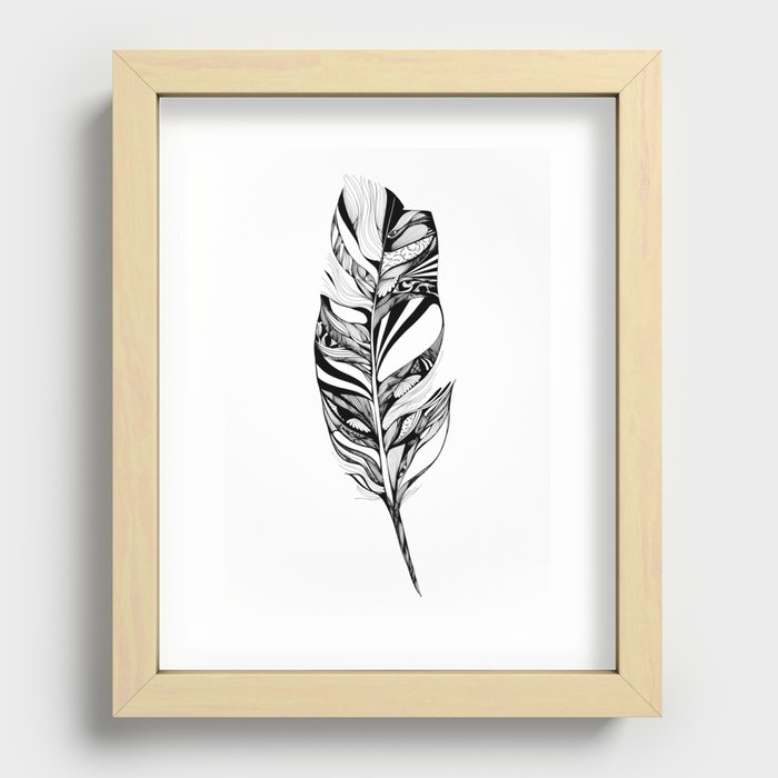 Feather - Lucidity Recessed Framed Print