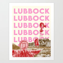 Lubbock Art Print