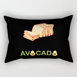 I'm with the Avocado Toast Costume Rectangular Pillow