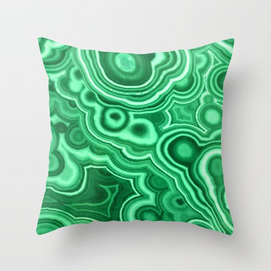 MALACHITE Throw Pillow